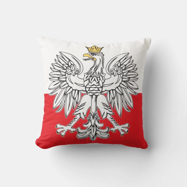 Polnisches Eagle mit Goldkronen-Kissen Kissen (Vorderseite)