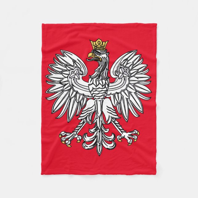 Polnisches Eagle triumphierend Fleecedecke (Vorderseite)