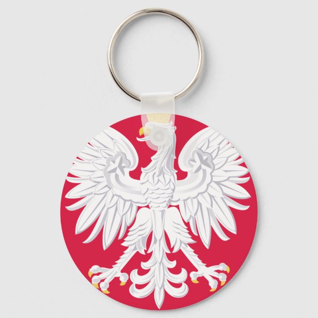 Polnisches Emblem - Polnischer Schild - Polska her Schlüsselanhänger (Vorderseite)