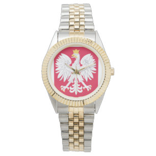 Polnisches Emblem - Polnischer Schild - Polska-Kr Armbanduhr