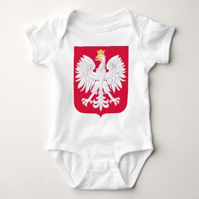 Polnisches Emblem - Polnischer Schild - Polska-Krä Baby Strampler (Vorderseite)