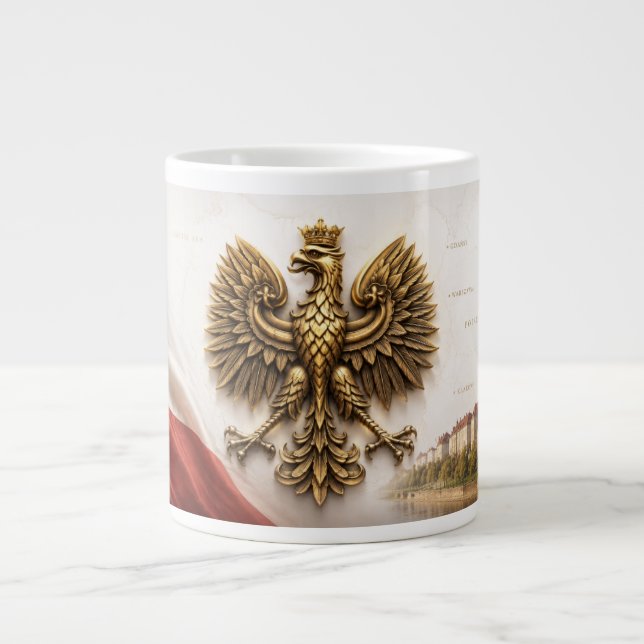 Polnisches Erbe Kaffeetasse Jumbo-Tasse (Vorderseite)