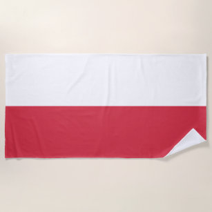 Polnisches Flag Beach Handtuch
