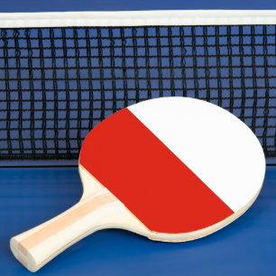 Polnisches Flaggen-Klingeln pong Paddel für Tischtennis Schläger