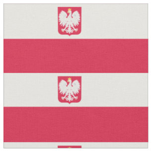 Polnisches FlaggenEmblem - Polska Polen - Herb Pol Stoff