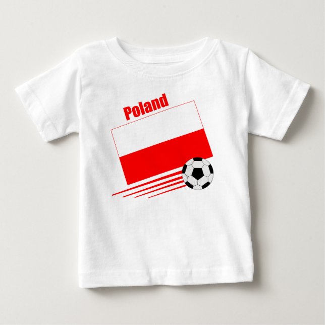 Polnisches Fußball-Team Baby T-shirt (Vorderseite)