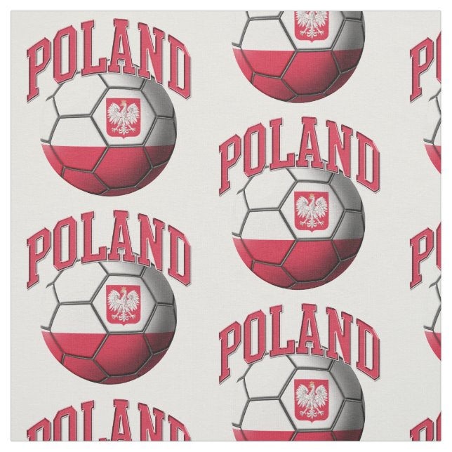 Polnisches Fußballball-Muster Stoff (Muster)