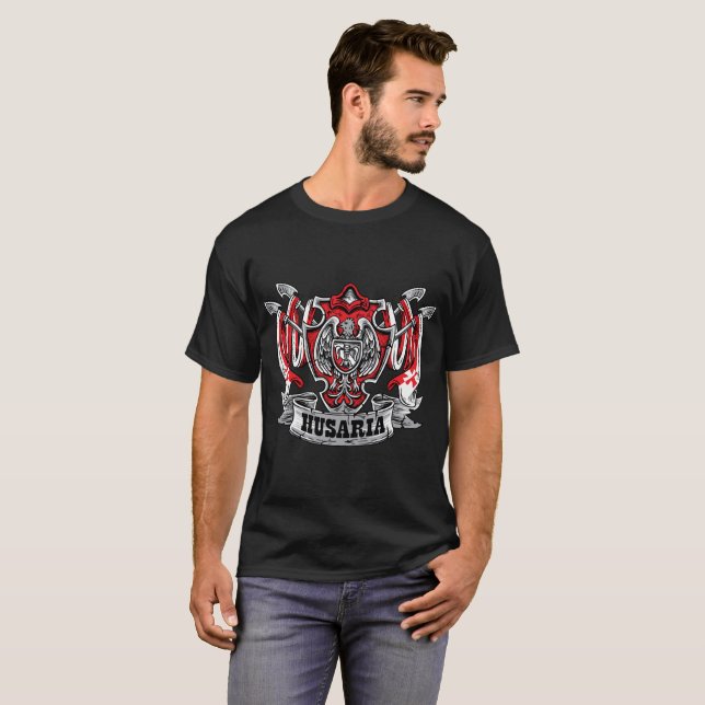 Polnisches Hussar Polska Husaria Shirtgeschenk für T-Shirt (Vorne ganz)