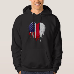 Polnisches Kulturerbe Monat Polen Flaggenherz Hoodie