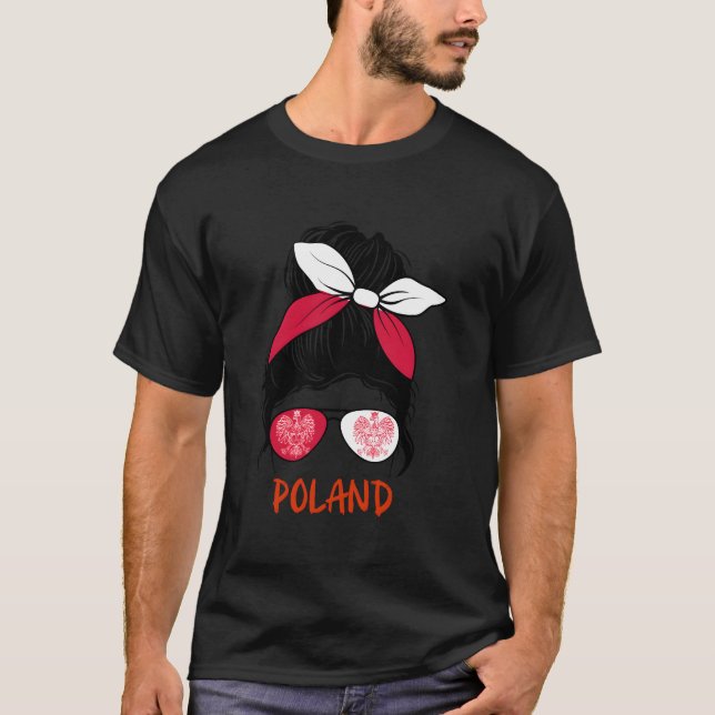 Polnisches Kulturerbe Polnische Flagge T-Shirt (Vorderseite)