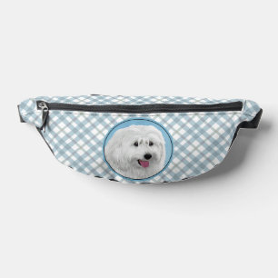 Polnisches Lowland Sheepdog Malerei Original Hunde Bauchtasche