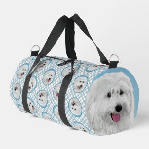 Polnisches Lowland Sheepdog Malerei Original Hunde Duffle Bag