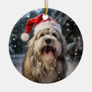 Polnisches Lowland Sheepdog Weihnachtsschmuck