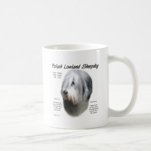 Polnisches Projekt für das Nachland Sheepdog-Gesch Kaffeetasse