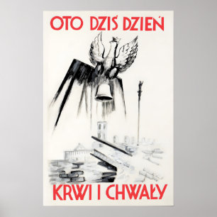 Polnisches Propagandaplakat aus dem Zweiten Weltkr Poster