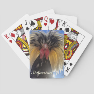 Polnisches Rooster mit Attitude Spielkarten
