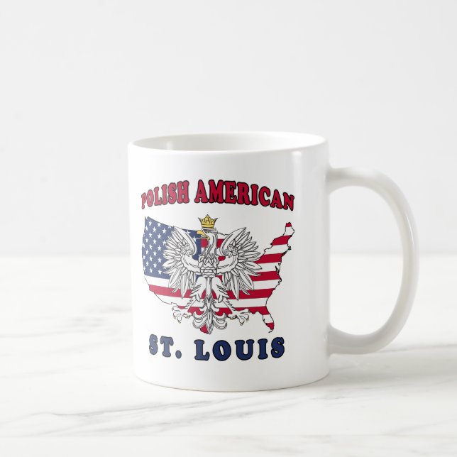 Polnisches St. Louis Missouri Kaffeetasse (Rechts)
