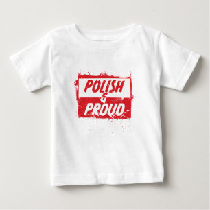 Polnisches und stolzes baby t-shirt