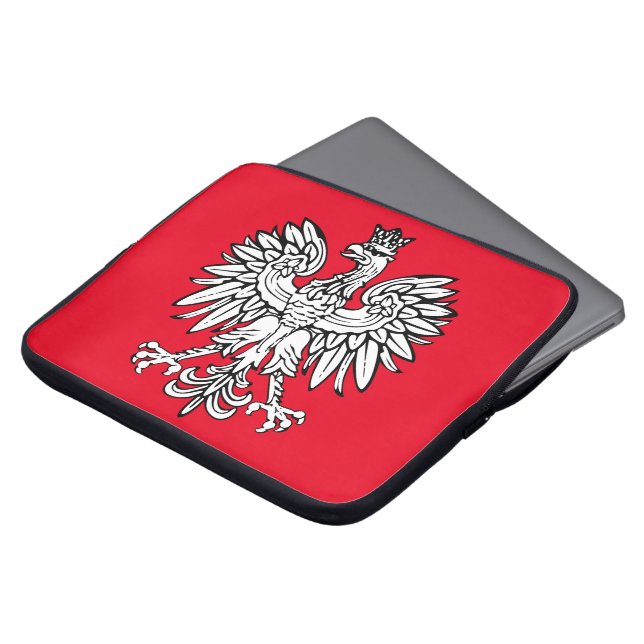 Polnisches Wappen Laptopschutzhülle (Vorne Oben)
