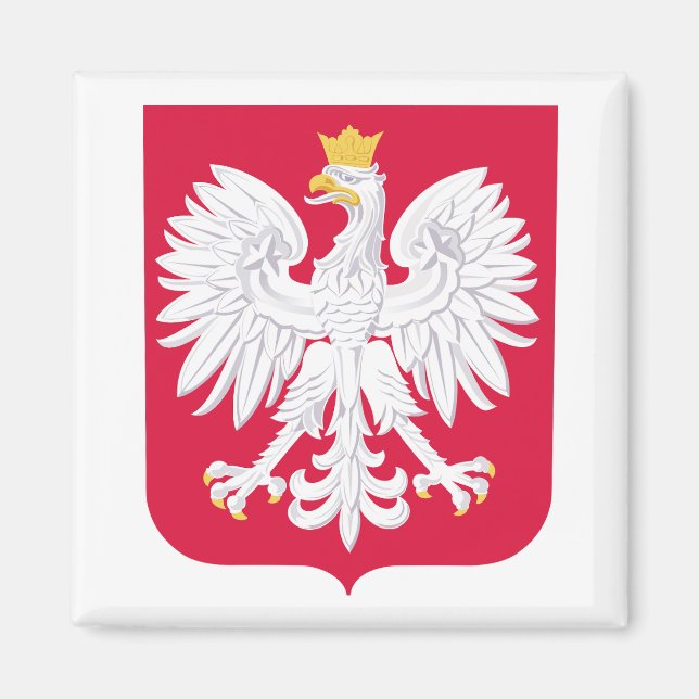 Polnisches Wappen Magnet (Vorne)