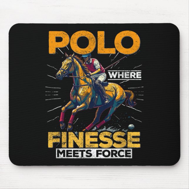 Polo1 Reiten Mousepad (Vorne)