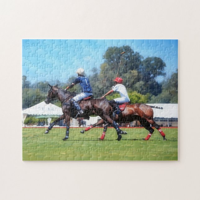 Polo Art Chevaux Puzzle sportif (Horizontal)