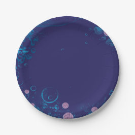 Polo-Bälle aus Papier, Tafel, Wasser, rosa Pappteller