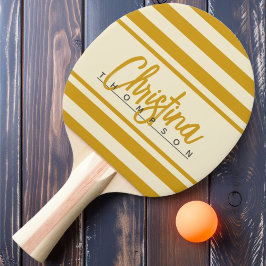 Polo-Banner aus dem Mittelalter Golden Ochre Tischtennis Schläger