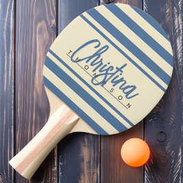 Polo-Banner aus der Mitte des Jahrhunderts Capri B Tischtennis Schläger