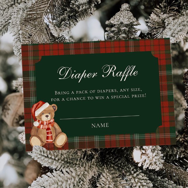 Polo Bear Baby Shower Diaper Raffle Begleitkarte (Von Creator hochgeladen)