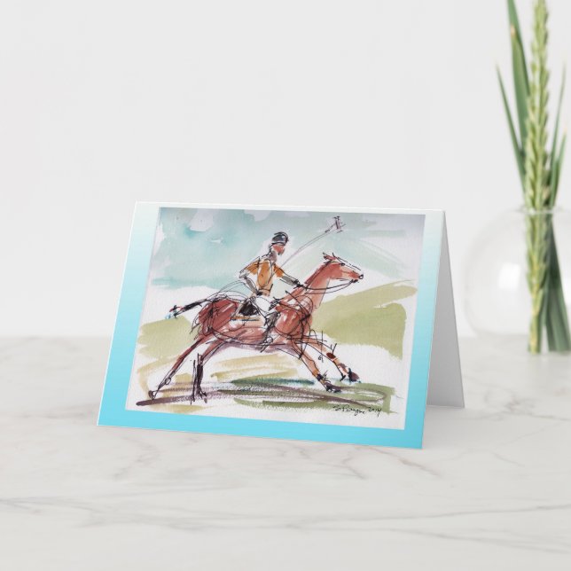 Polo Blankokarte mit weißem Umschlag Karte (Vorderseite)