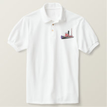 Polo brodé sur mesure - Tugboat à vapeur