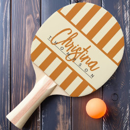 Polo Candy Striping Honey Name Mitte des Jahrhunde Tischtennis Schläger