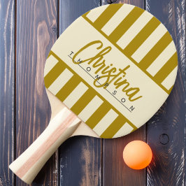 Polo Candy Striping Wüstenbezeichnung Mitte des Ja Tischtennis Schläger