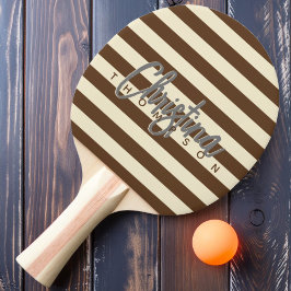 Polo Deep Forest Brown Painted Name Mitte des Jahr Tischtennis Schläger