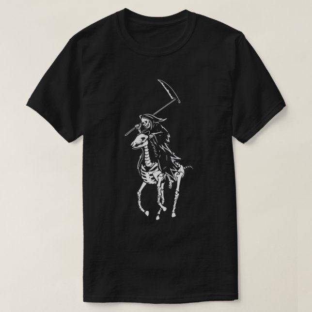 Polo Grim Reaper T-shirt Vintage de la mort (Design devant)