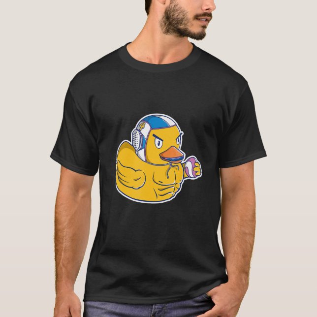 Polo-Gummi-Dusche mit Schwimmhaube und Ball T-Shirt (Vorderseite)