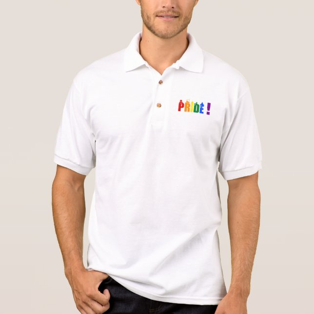 Polo LGBT rainbow city pride Polo Shirt (Devant)
