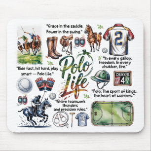 Polo Life Illustrated Mauspad