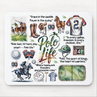 Polo Life Illustrated Mauspad