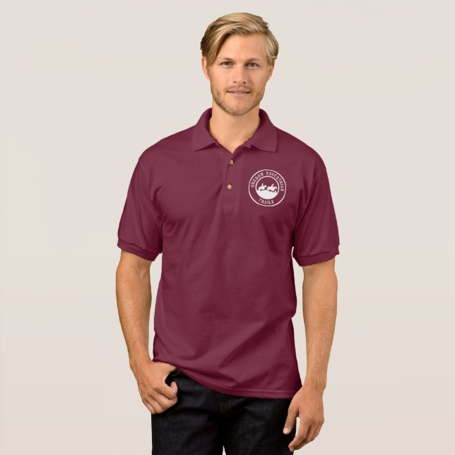 Polo mit weißem Logo Shirt (Vorne ganz)