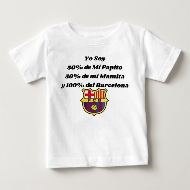 Polo para bebes y niños con Hinchas del barcelona  (Vorderseite)