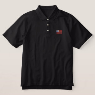 Polo-Shirt der amerikanischen Flaggen - gepunktete