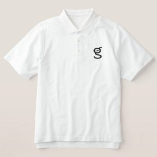 Polo-Shirt mit schwarzem Logo