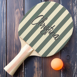 Polo-Streifen aus dem Mittelalter, warmer, grau ge Tischtennis Schläger