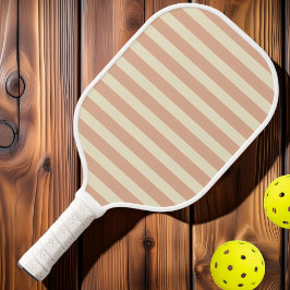 Polo-Streifen aus der Mitte des Jahrhunderts Pickleball Schläger