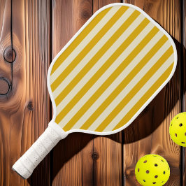 Polo-Streifen aus der Mitte des Jahrhunderts warme Pickleball Schläger