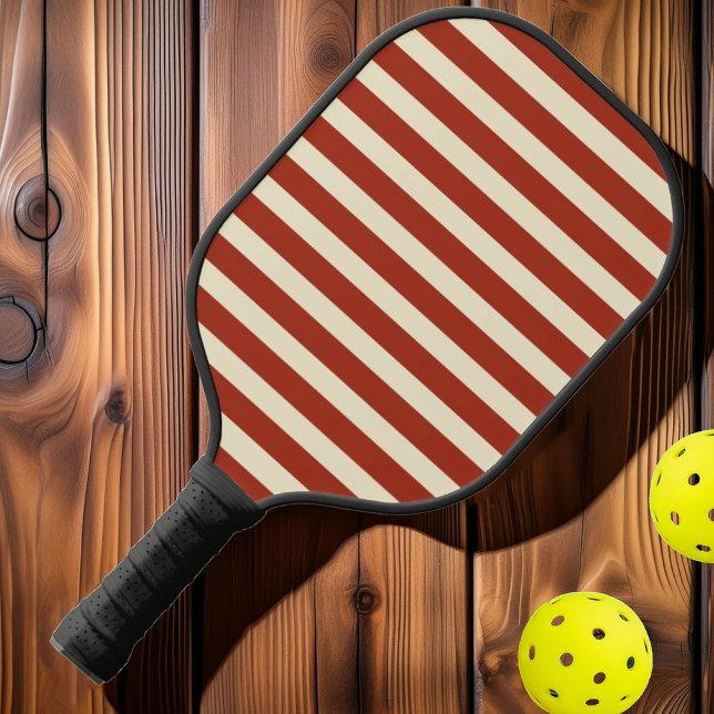 Polo-Streifen Mitte des Jahrhunderts Siena Pickleball Schläger (Von Creator hochgeladen)