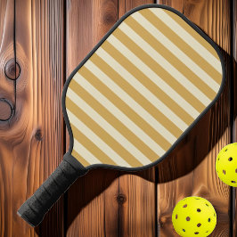 Polo-Streifener Sandaufgang Mitte des Jahrhunderts Pickleball Schläger