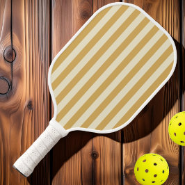 Polo-Streifensand-Sonnenaufgang Mitte des Jahrhund Pickleball Schläger